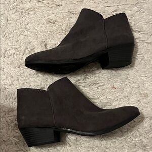 Style & Co. Charcoal Ankle Booties